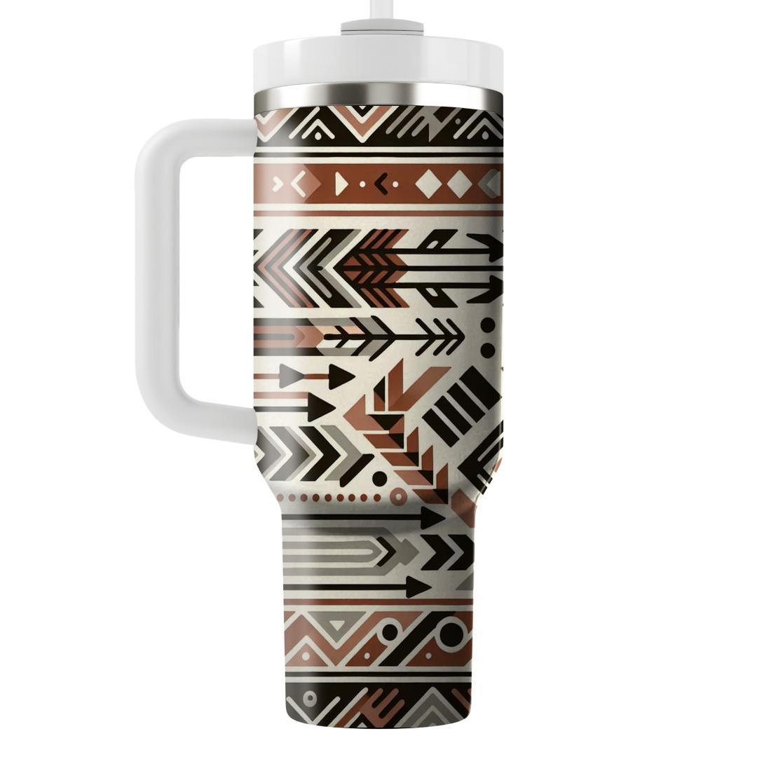 Tribal Arrow Path  Custom Tumblers