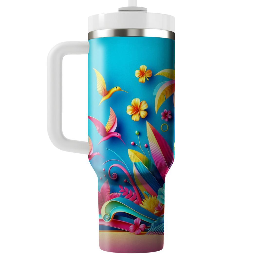 Summer Tropic Breeze  Travel Tumblers
