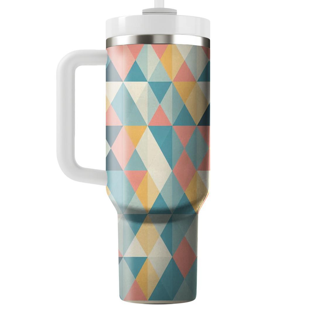 Modern Minimalist Triangle Array  Custom Tumblers