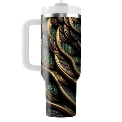 Fierce Dragon Scales  Tumblers With Lids