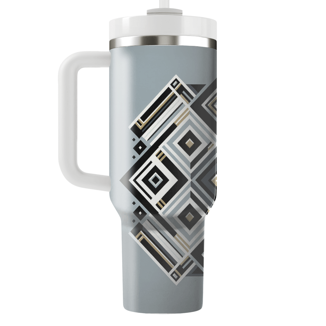Chic Geometric Diamond  Custom Tumblers