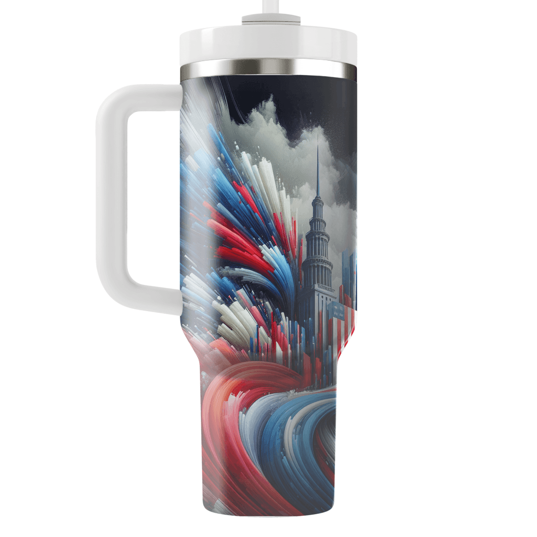 Revolutionary Revelry - A Modern Bastille Day  Decorative Tumblers