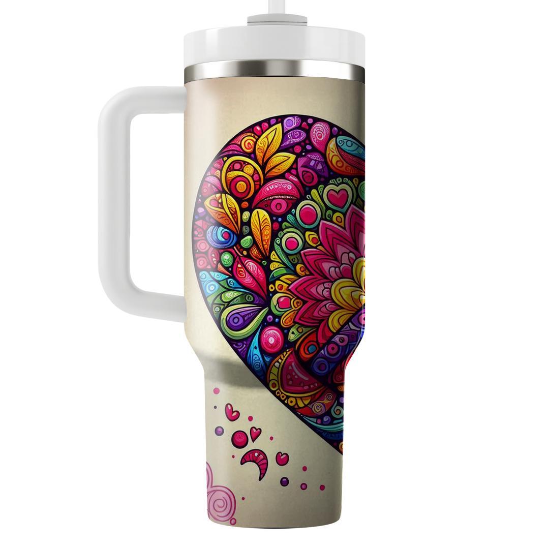 Hippie Heart  Unique Tumblers
