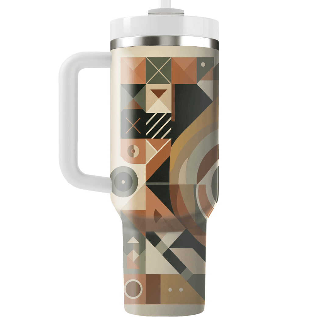 Earthy Tones Geometric Designs Unique Tumblers