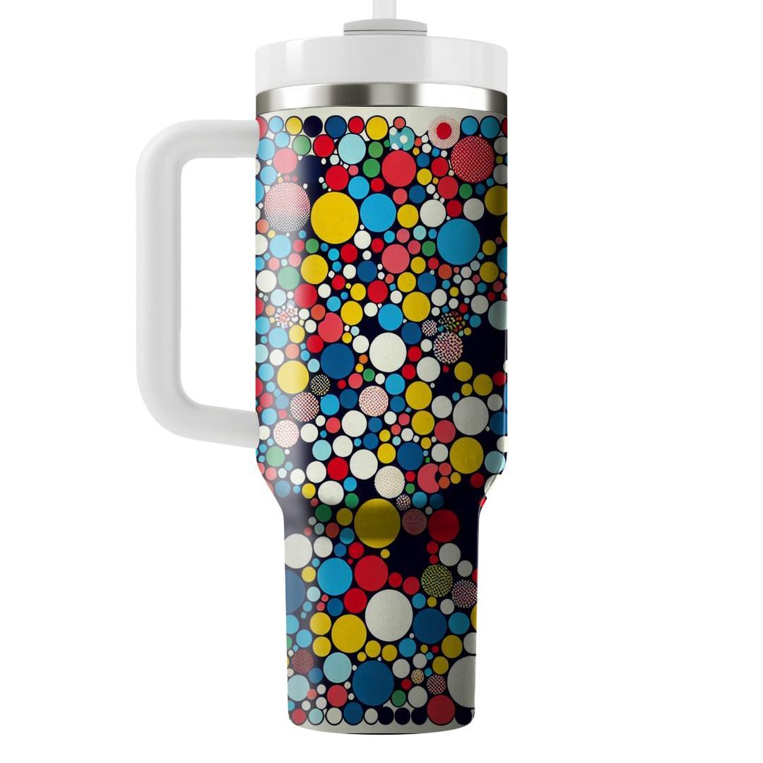 Bold Abstract Dots  Travel Tumblers