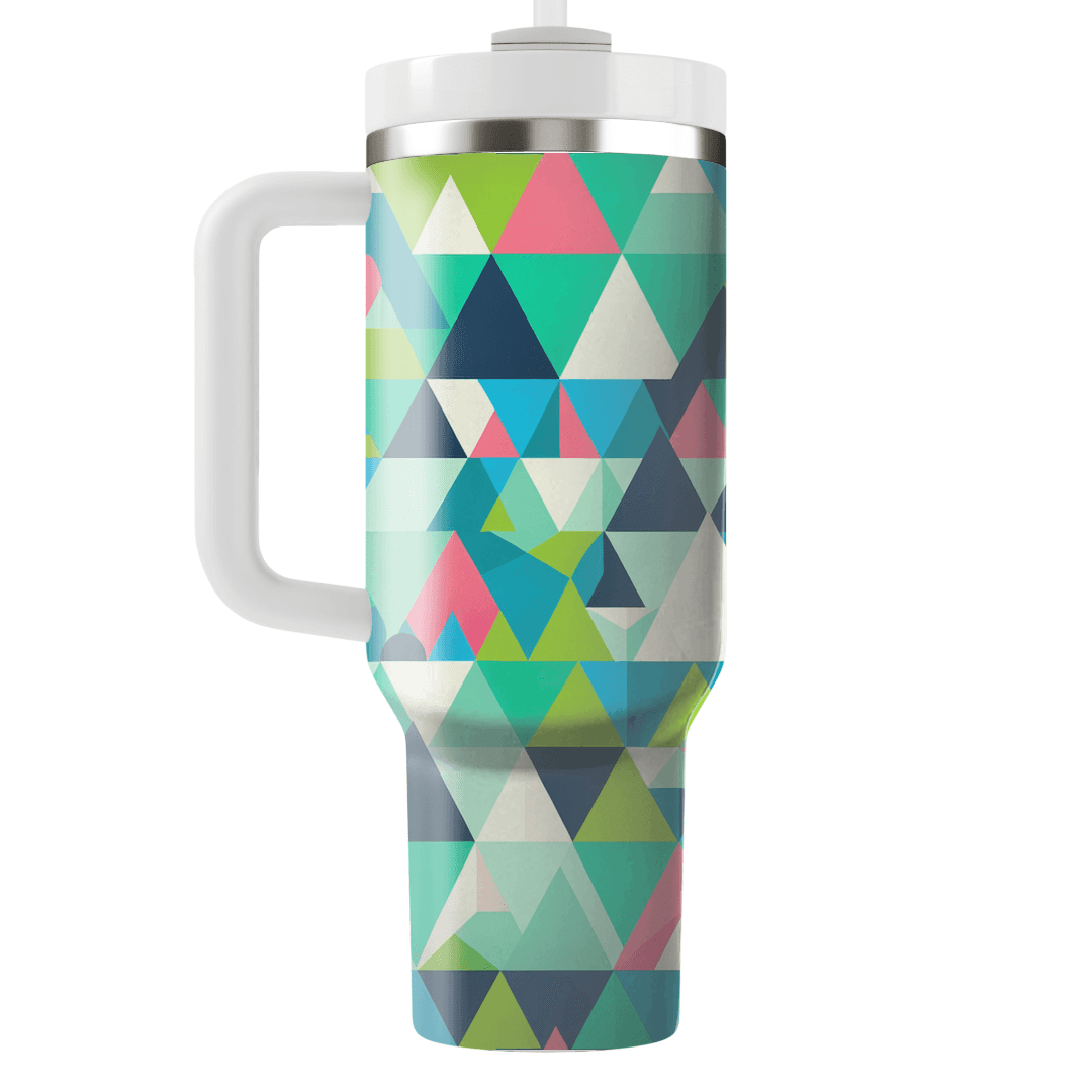 Funky Triangle Pattern Tumbler Cups
