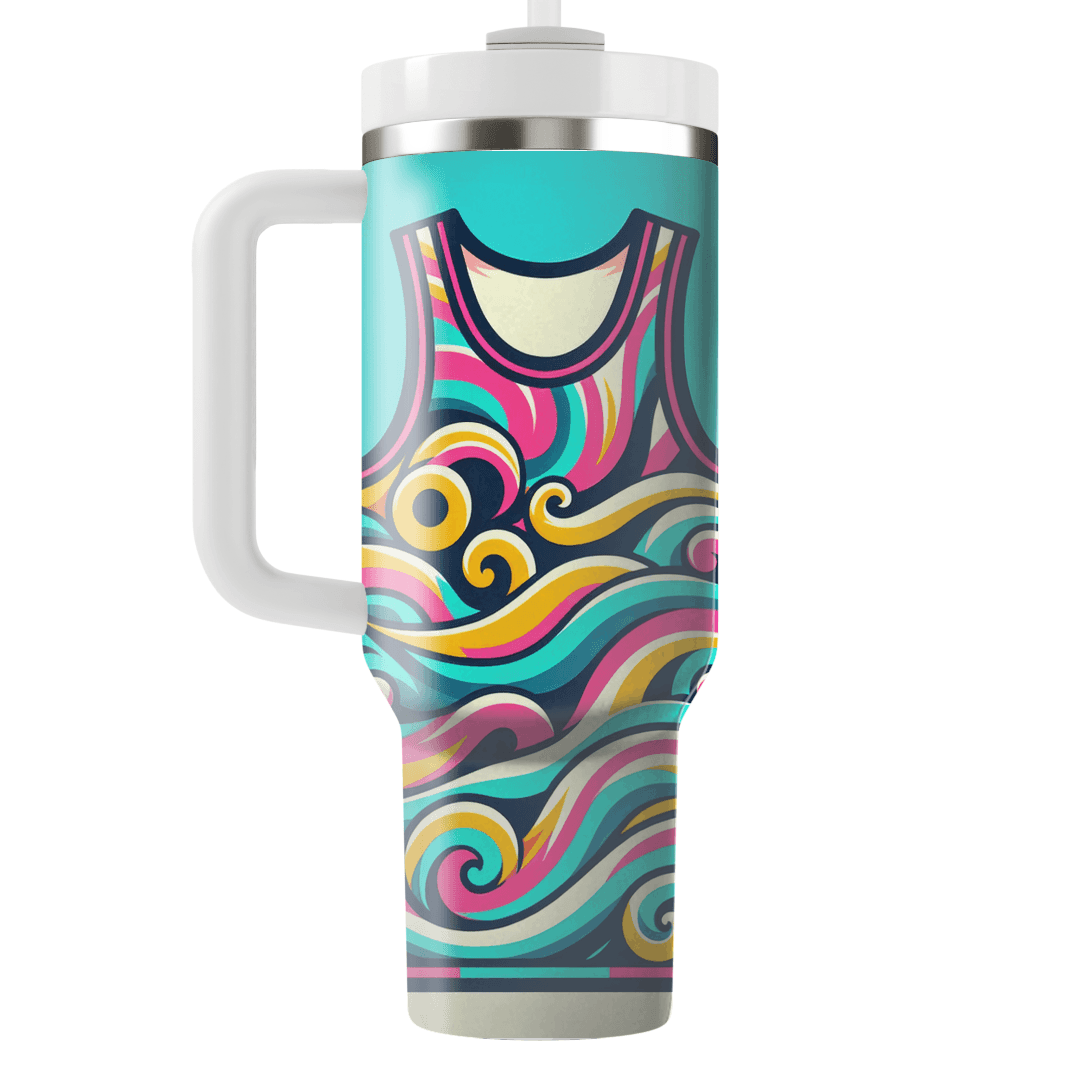 Retro Wave Neon Tank Top Custom Tumblers
