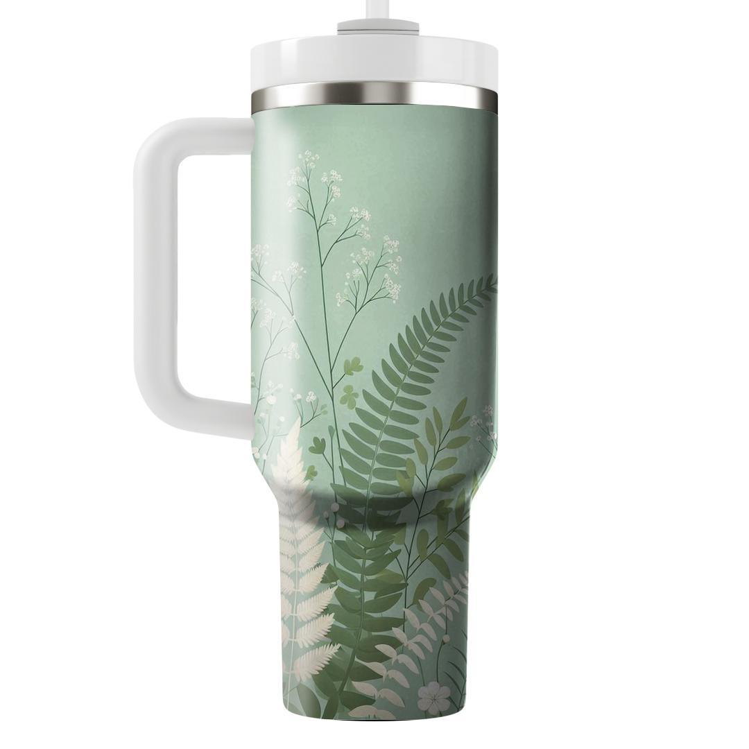Delicate Fern And Blossom  Insulated Tumblers