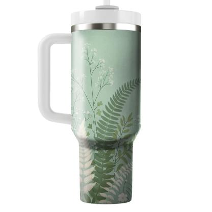 Delicate Fern And Blossom  Insulated Tumblers