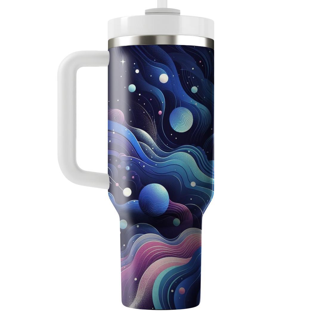Galactic Retro Waves  Unique Tumblers