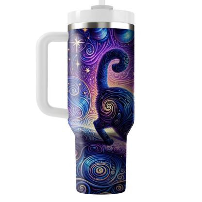 Cosmic Cat Constellation  Travel Tumblers