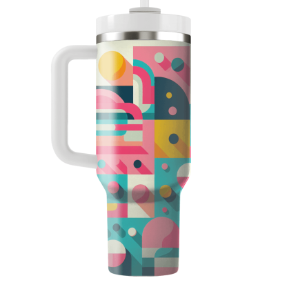 Funky Color Block  Custom Tumblers