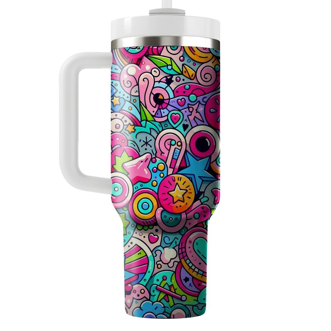 Electric Doodles  Travel Tumblers