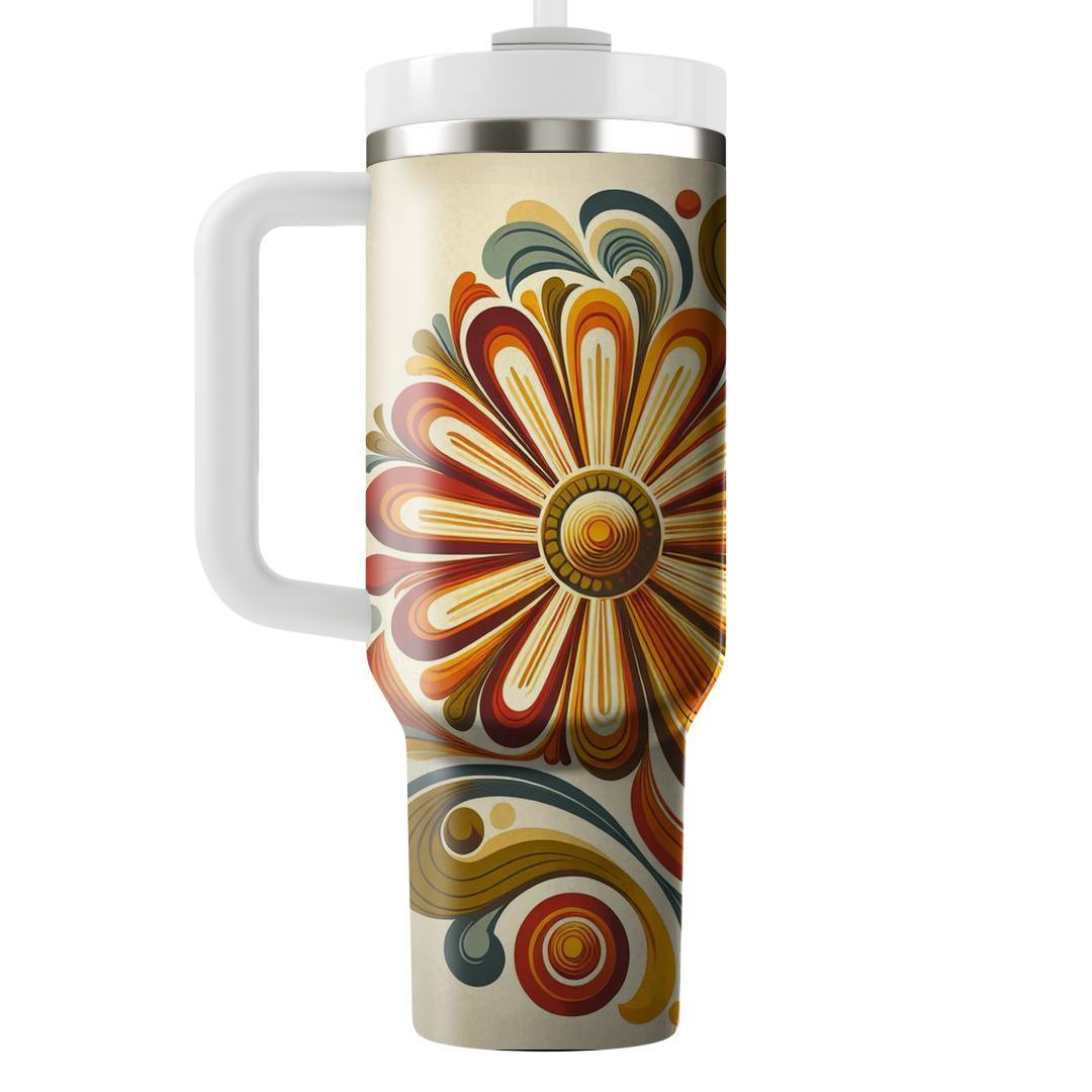 Flower Power Bohemian  Travel Tumblers