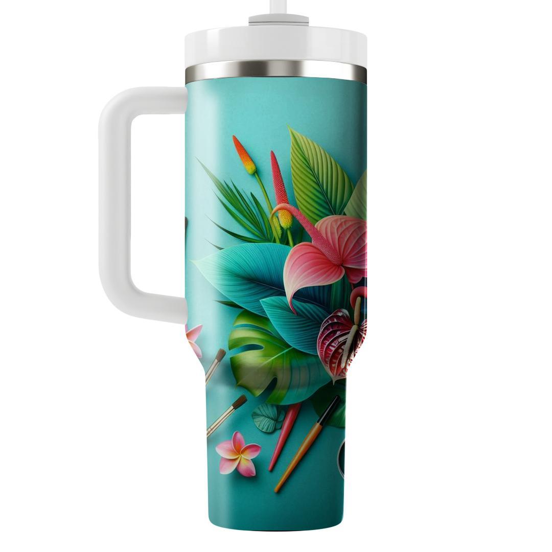 Exotic Floral Dreamscape  Tumblers For Gifts