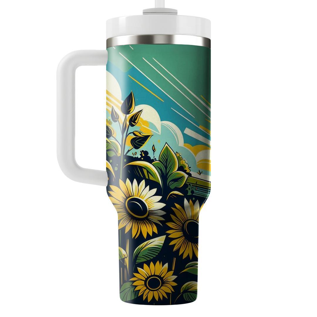 Sunflower Summer Bliss  Travel Tumblers