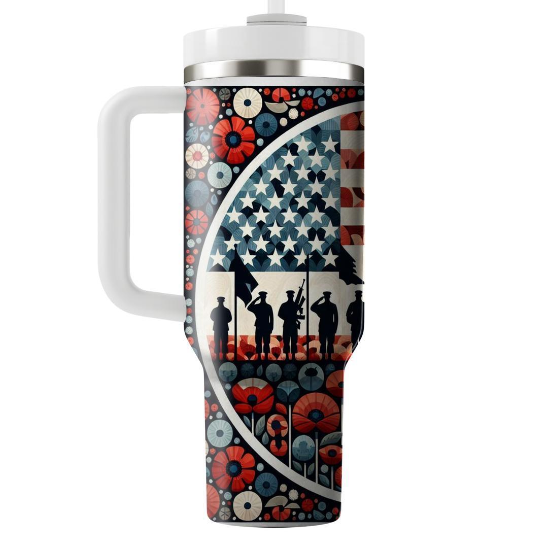 Mosaic Of Memories - Memorial Day  Tumblers With Lids