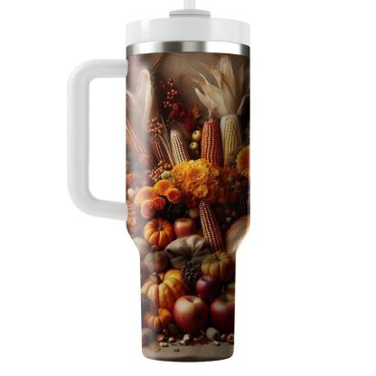 Bountiful Blessings - Harvest Festival  Tumblers With Lids