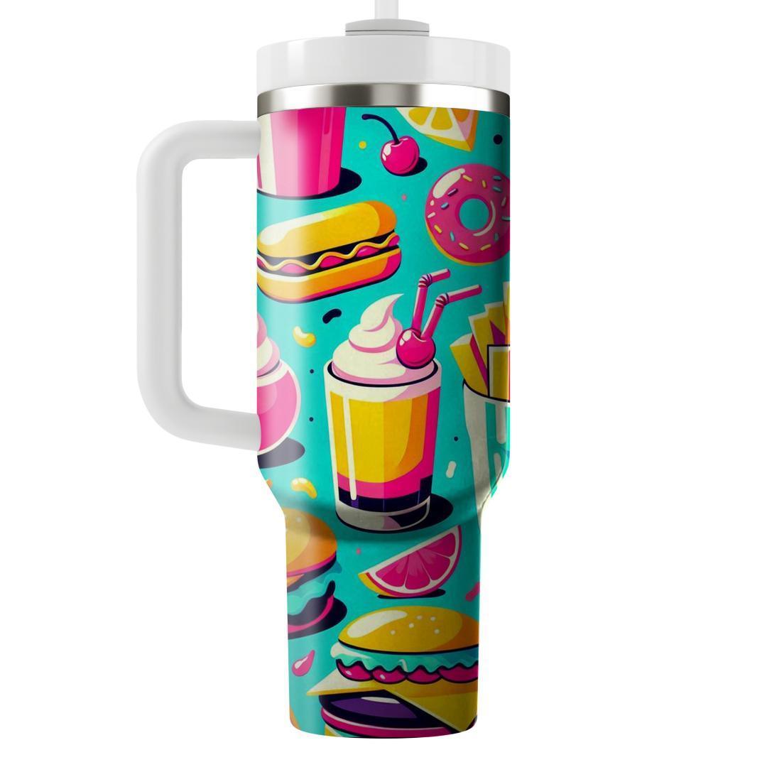 Kitsch Retro Diner  Personalized Tumblers