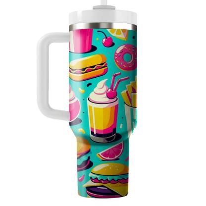 Kitsch Retro Diner  Personalized Tumblers
