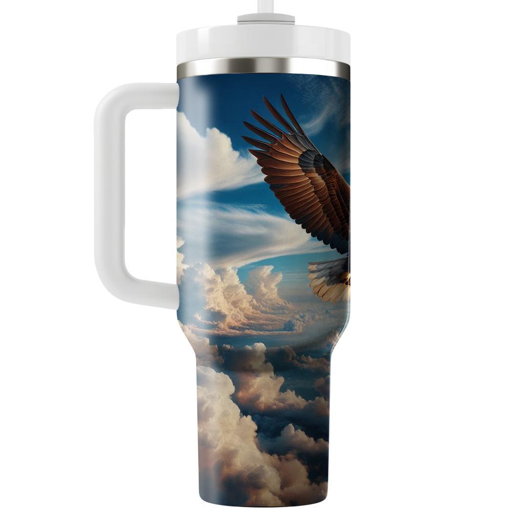 Majestic Bald Eagle Flight  Travel Tumblers