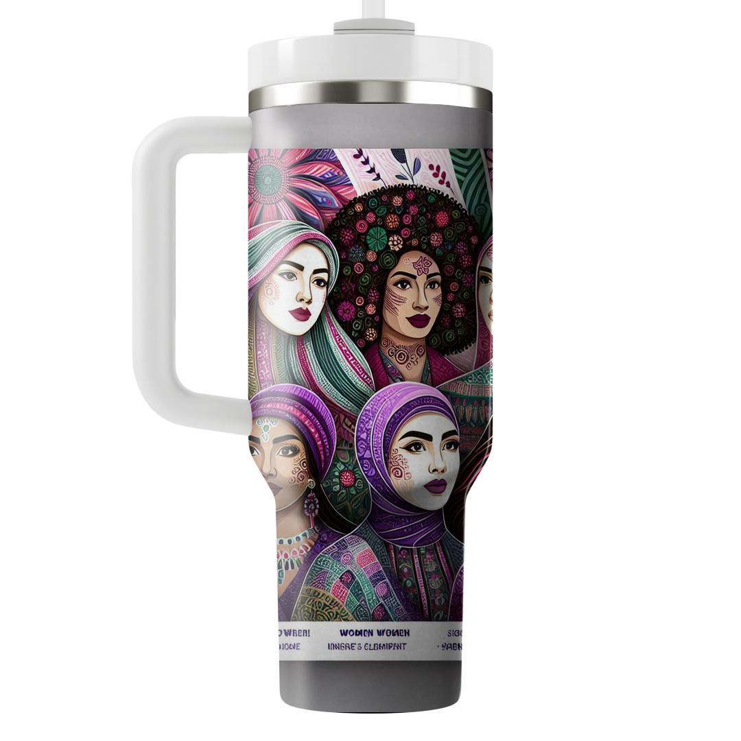 Reflections Of Courage - International Women’s Day  Tumblers With Lids
