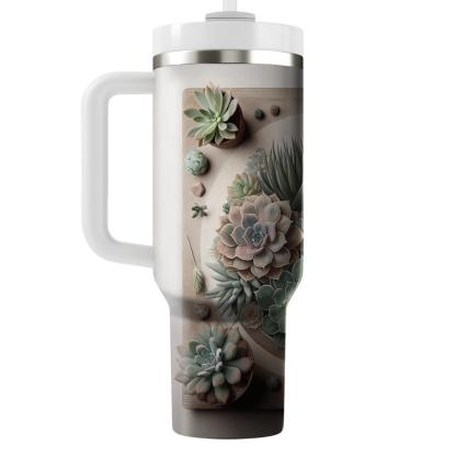 Earthy Succulent Collection  Tumbler Cups