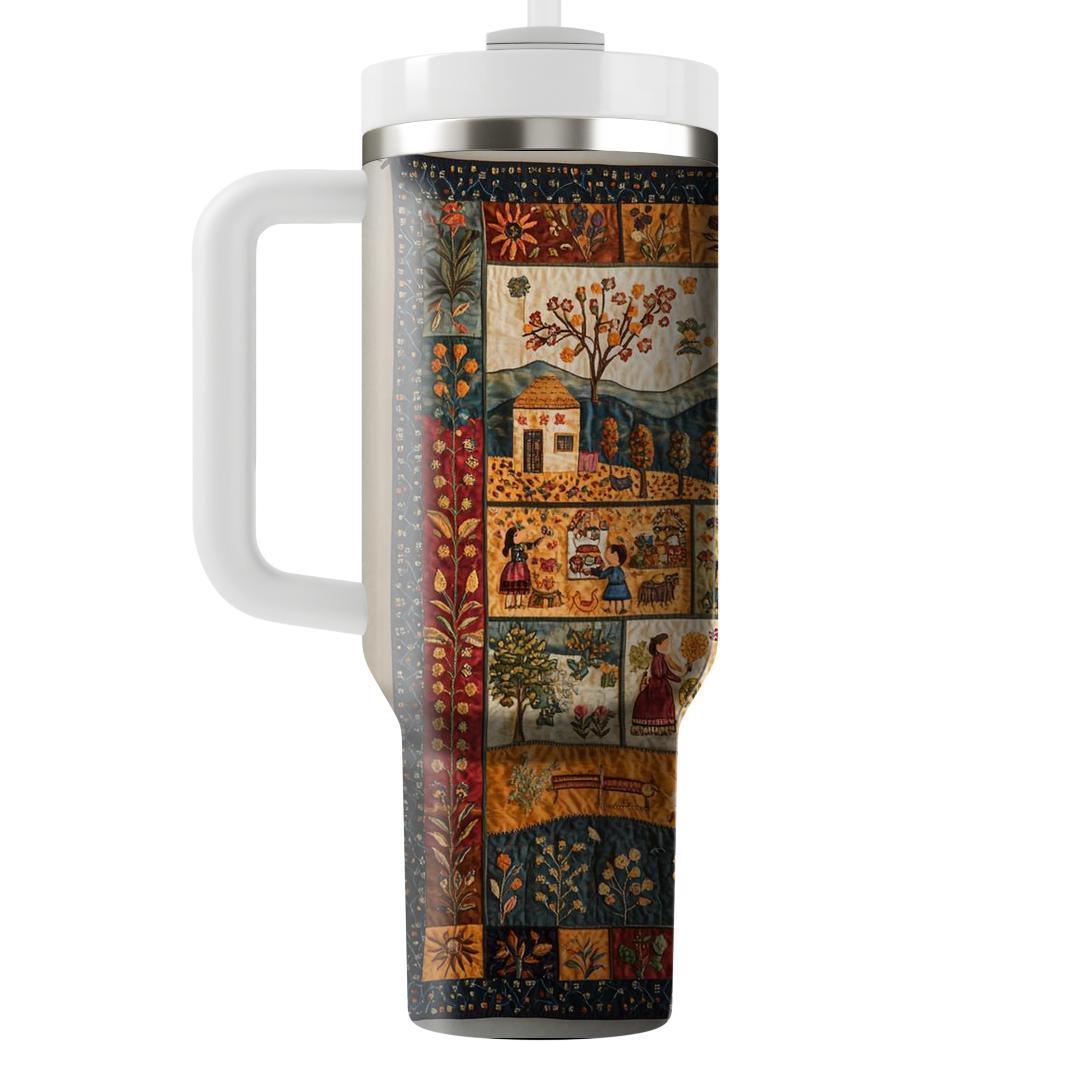 The Tapestry Of Life: Woven With A Mother’s Care Tumblers With Lids