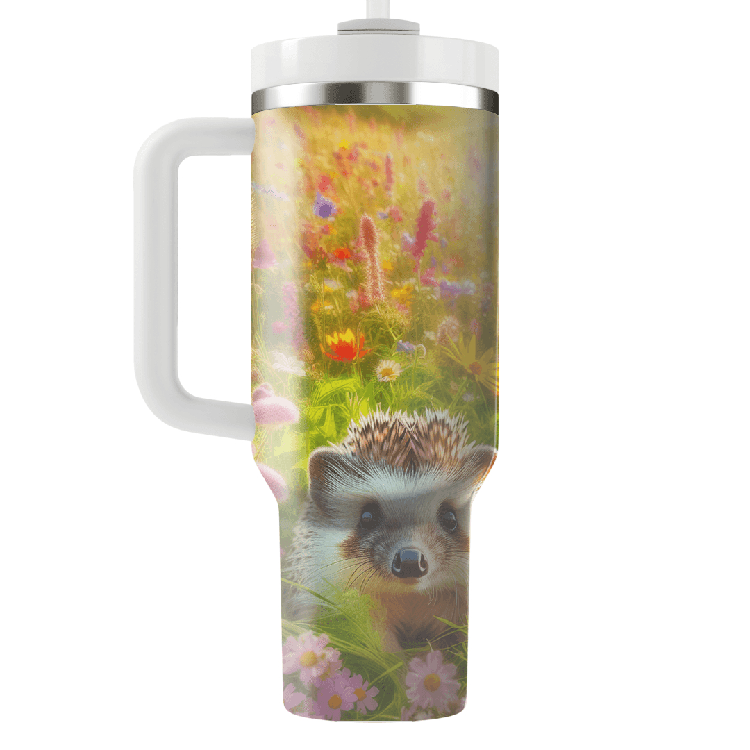 Charming Hedgehog Meadow  Tumblers With Lids