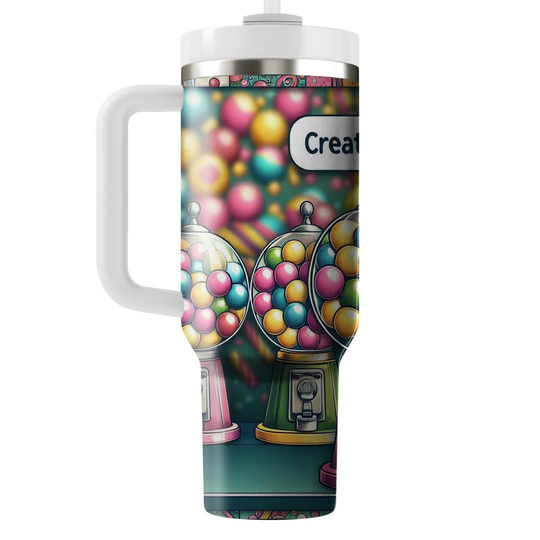 Groovy Gumball Machine  Personalized Tumblers