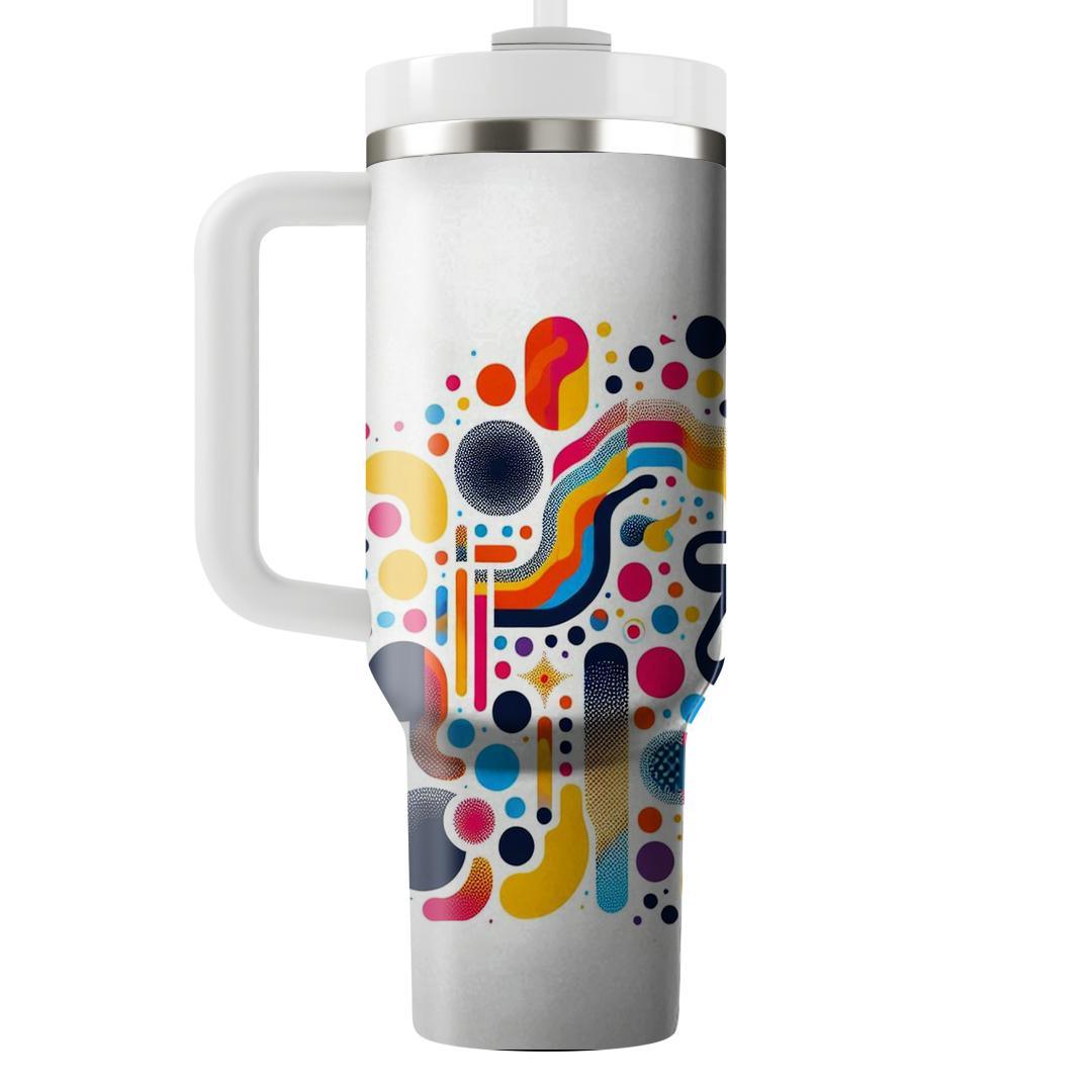 Retro Funky Dots  Travel Tumblers