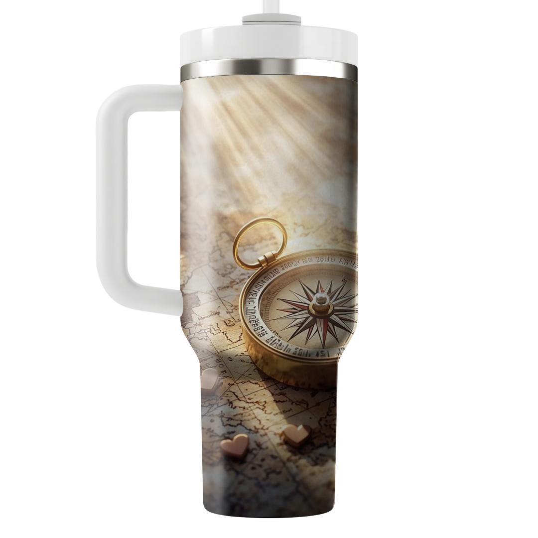 The Compass Of The Heart: Navigating Life’s Journeys Tumblers For Gifts