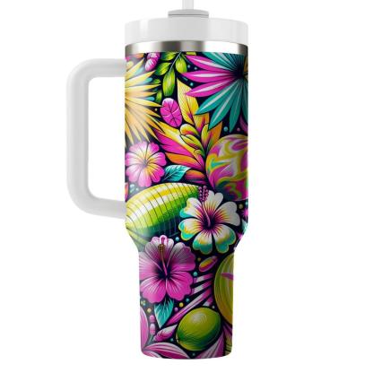 Tropical Summer  Travel Tumblers