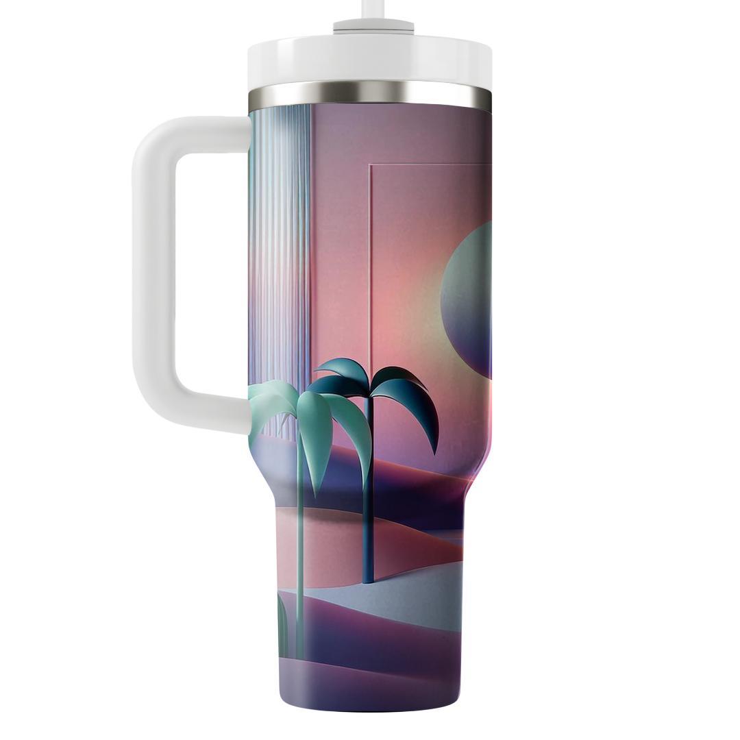 Retro Palms  Personalized Tumblers
