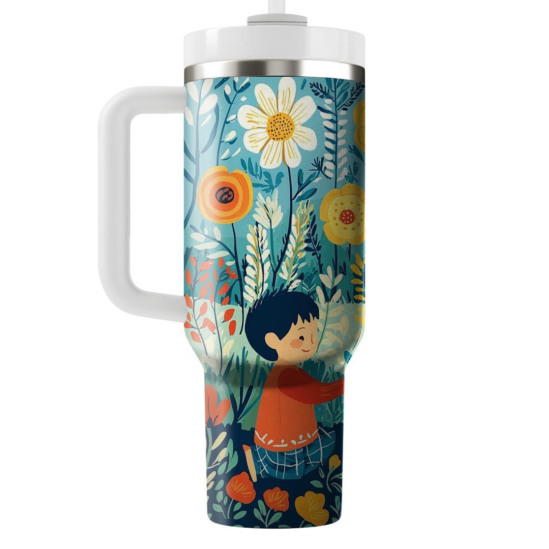 The Blossoms Of Support: A Mother’s Love Cultivating Growth Tumblers With Lids