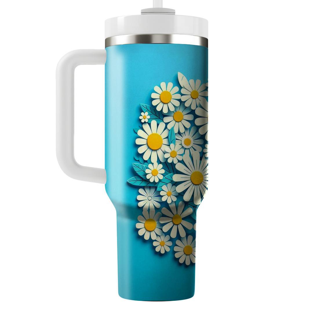 Cheerful Daisy Sunshine  Unique Tumblers