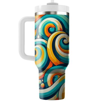 Vibrant Spiral Motif  Tumblers For Gifts