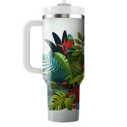 Summer Lush Oasis  Travel Tumblers