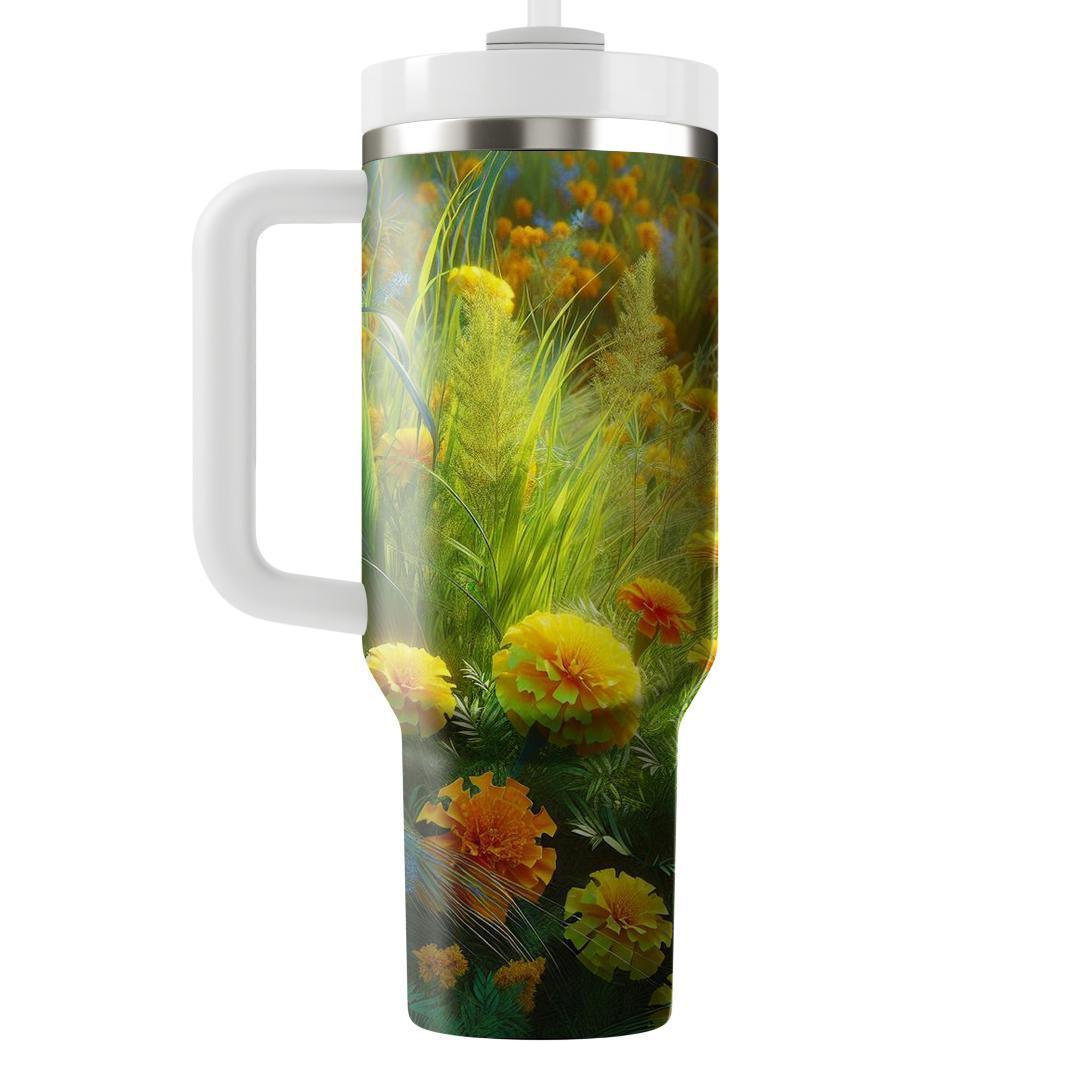 Marigold Meadow Delight  Tumbler Cups
