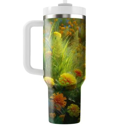 Marigold Meadow Delight  Tumbler Cups