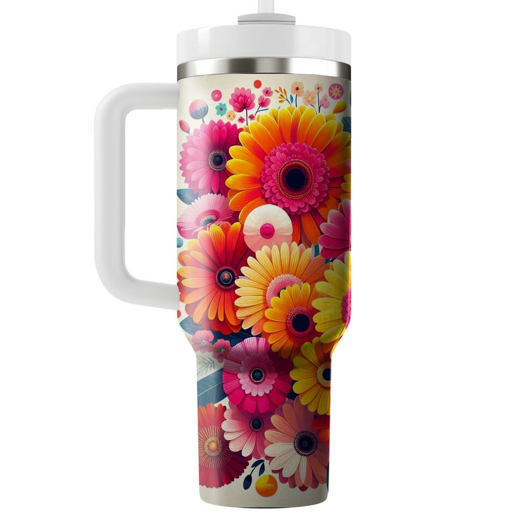 Colorful Blossom Party  Unique Tumblers