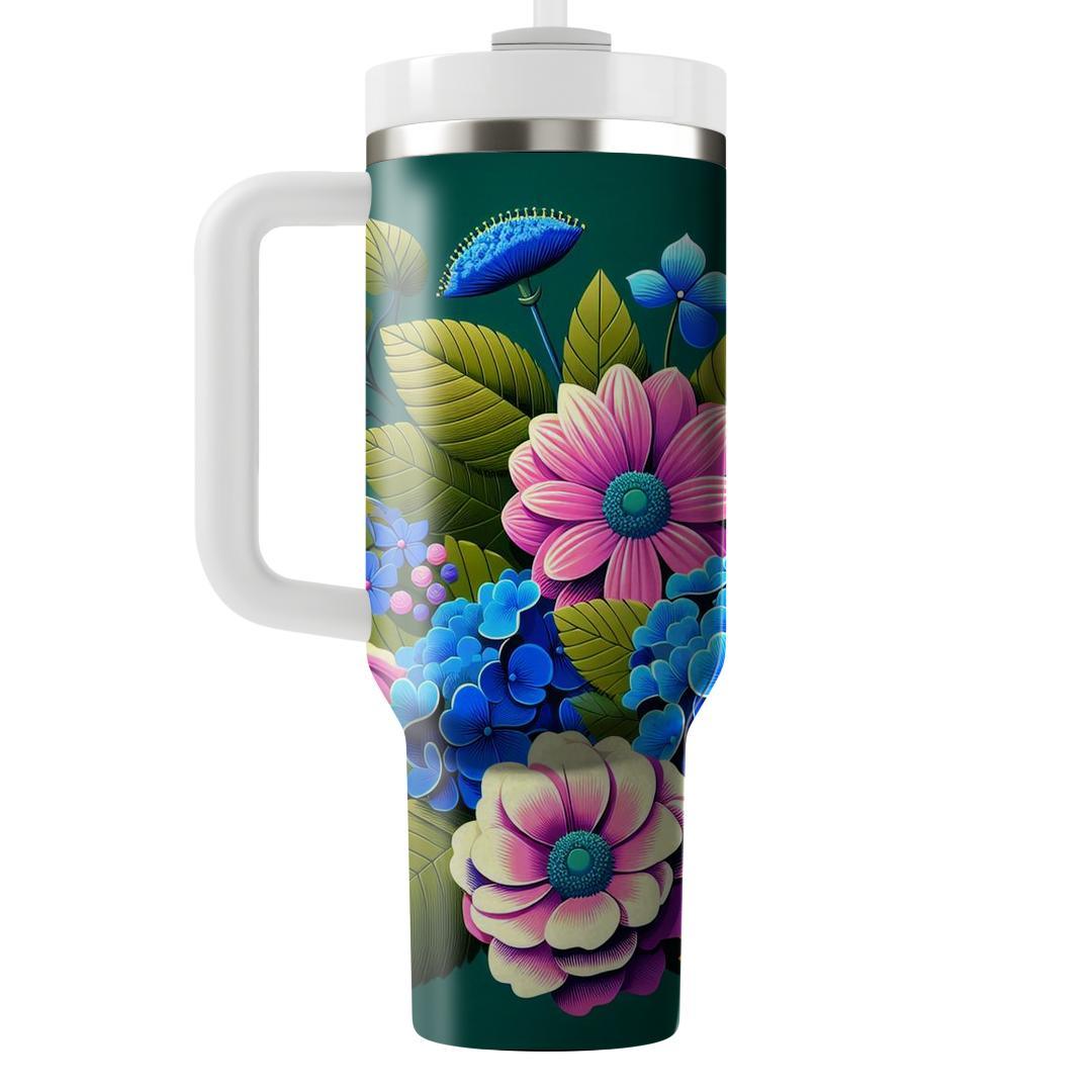 Majestic Floral Bliss  Insulated Tumblers