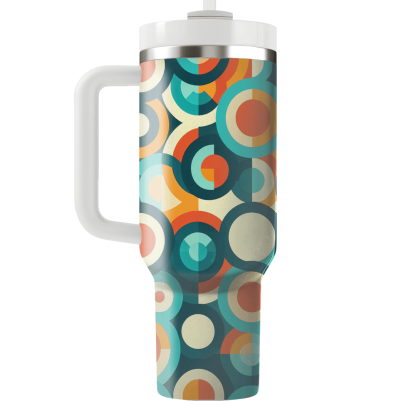 Circular Grid Pattern  Insulated Tumblers