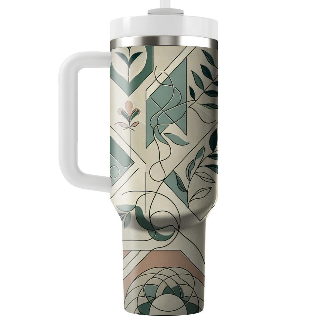Geometric Nature Harmony  Tumblers For Gifts