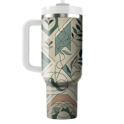 Geometric Nature Harmony  Tumblers For Gifts