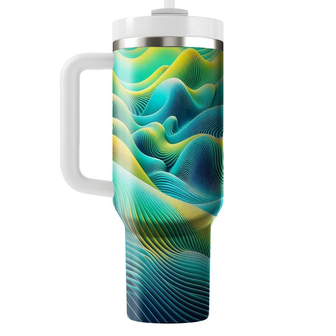 Radical Wave Pattern  Tumbler Cups