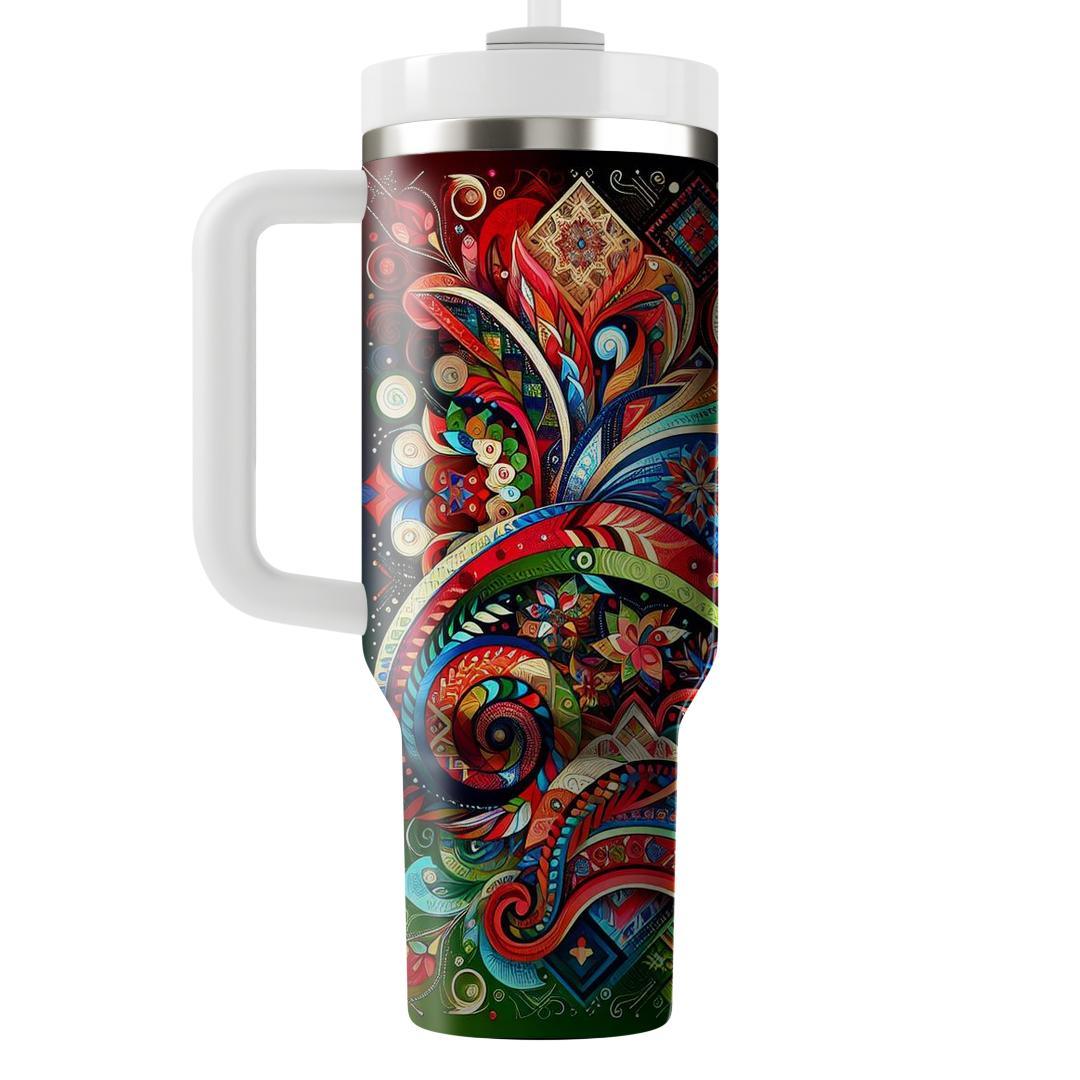 Radiant Unity - Festival Of Nations  Tumblers With Lids