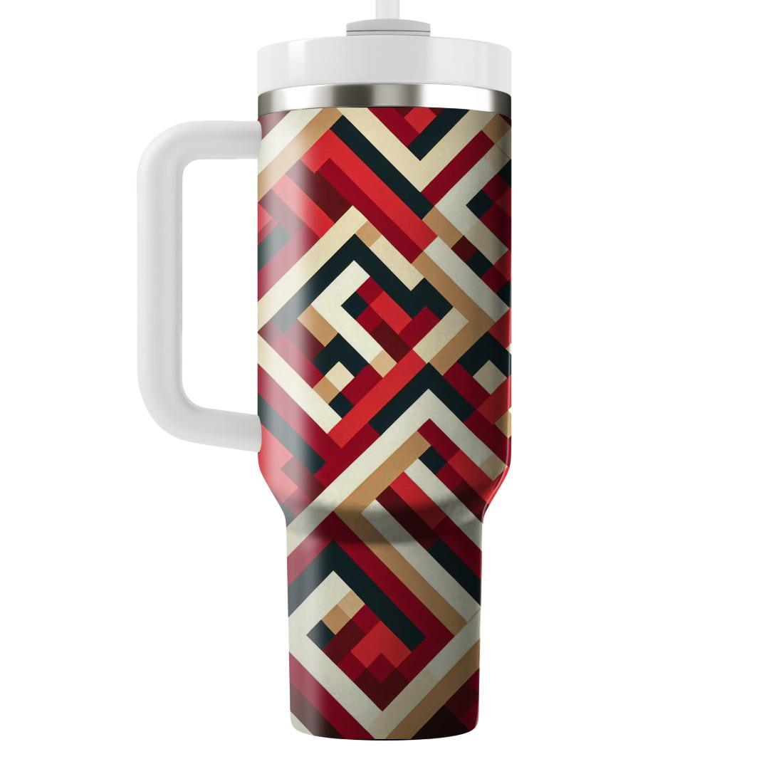 Radiant Diamond Tesselation  Travel Tumblers