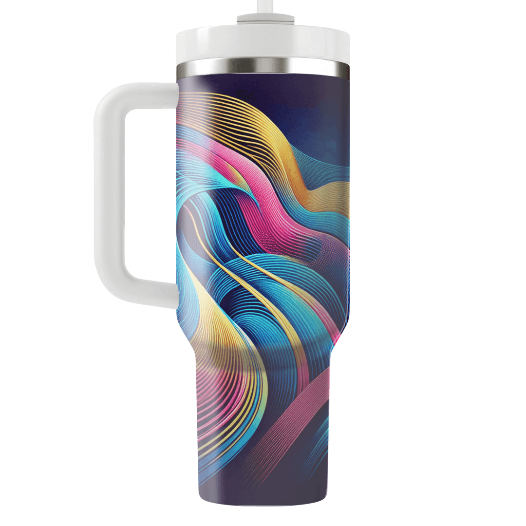 Electric Vintage Lines  Personalized Tumblers