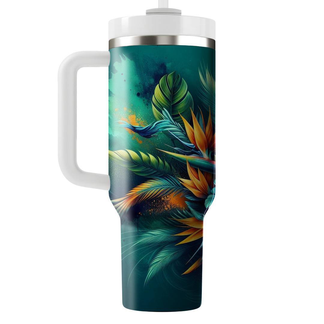 Tropical Jungle Splash  Tumbler Cups